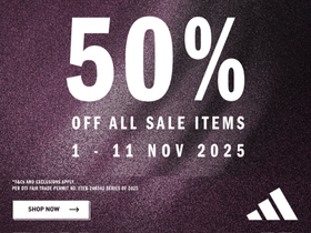 Adidas 11.11 Sale: Get Flat 50% OFF on All Sale Items